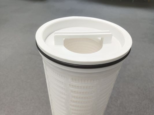 Efisiensi Tinggi 1 mikron PP Kartrid Filter Aliran Besar Lipit Tinggi Untuk Bahan Kimia Pengolahan Air Makanan