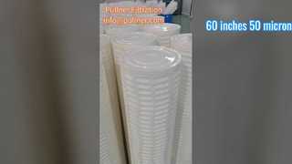 Kartrid filter aliran tinggi 60 inci 50 mikron untuk pengolahan air