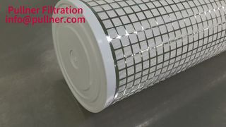 Filter aliran tinggi berlipit PP suhu tinggi 40 inci