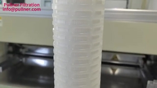 Kartrid Filter Lipit PES ujung terbuka ganda untuk Filtrasi Cairan Kemurnian Tinggi