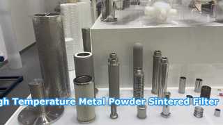 Kartrid Filter Sinter Serbuk Logam Suhu Tinggi