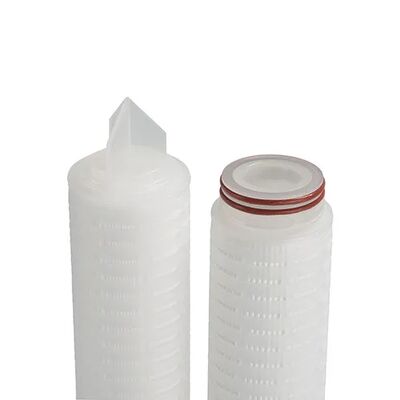 PTFE Membrane Filter Cartridge dengan 0.01um Solid Particles Interception dan Efisiensi 99,99% untuk Filtrasi Gas Aliran Tinggi