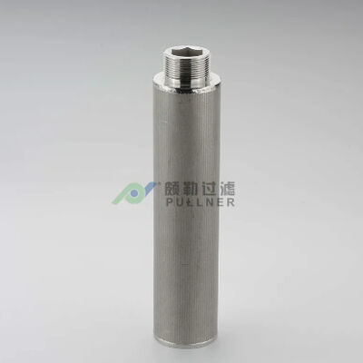 Kartrid filter jaring kawat sinter multilayer baja tahan karat 316L 10 inci dengan ketahanan suhu tinggi dan korosi untuk aplikasi aliran tinggi