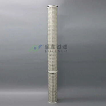 60 inci Panjang High Flow Water Filter Cartridge dengan 7μm Filtrasi Area dan 120 °C Max Suhu
