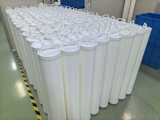 Bahan PP yang dibuat 60 Inch High Flow Filter Cartridge untuk Filtrasi Air Laut