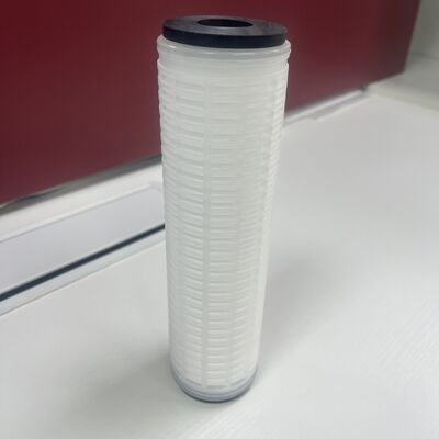 10Inch Polypropylene Pleated Filter Cartridge untuk Filtrasi Air dan Minuman Aliran Tinggi
