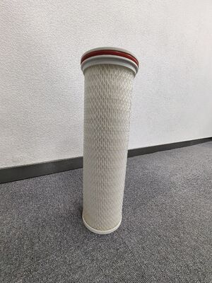 Kartrid filter pleated 40 "efisiensi tinggi untuk pra-filtrasi RO, dengan 0,1-100μm mikron