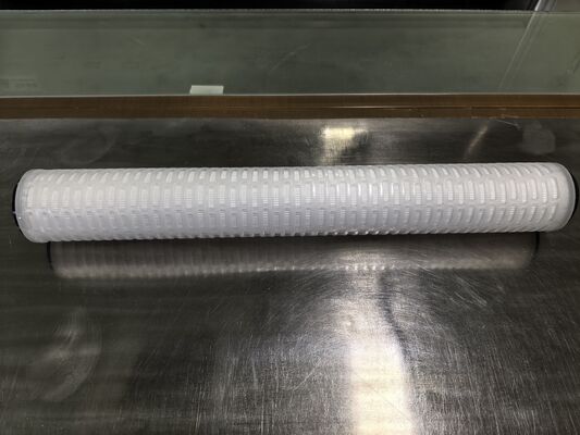 Koneksi terbuka berujung ganda PES Pleated Filter Cartridge dengan Membran PES untuk Filtrasi Cairan Keurasan Tinggi