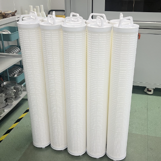 PHFM Series High Flow Filter Cartridge Diameter 6,5 Inch Filter Pre-filtrasi RO Pleated dengan Area Aliran Besar
