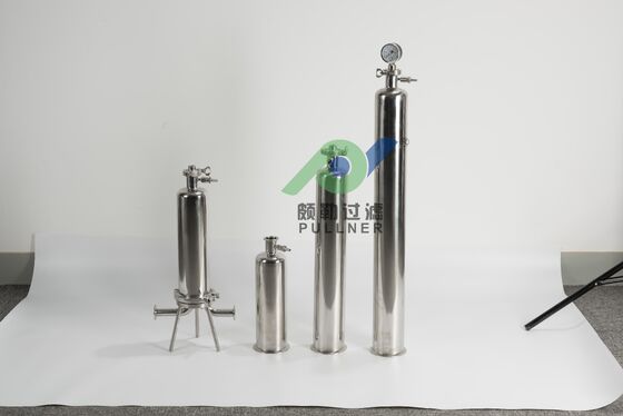 316L Stainless Steel Single Cartridge Filter Housing untuk Filtrasi Cairan Industri dengan Dimensi Berbeda