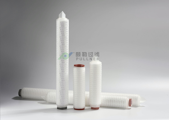 Kartrid Filter PTFE Tingkat Retensi Tinggi 0.45um Untuk Pra Filtrasi Air RO