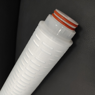 Tingkat Aliran Kartrid Filter Pleated Tersedia Panjang 5-40 Inci Dan Diameter Luar 68.5mm