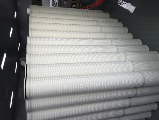 Kartrid Filter Aliran Tinggi untuk kondensasi Petrokimia dan pembangkit listrik, efisiensi filtrasi tinggi.