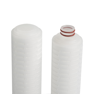 68.5mm PP Pleated Filter Cartridge dengan 80°C Max Temp untuk Sterilisasi Air Panas