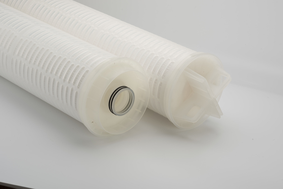 Aliran Polypropylene Filter Element 6.5 OD Kapasitas Besar Span 20/40/60 Inch Panjang
