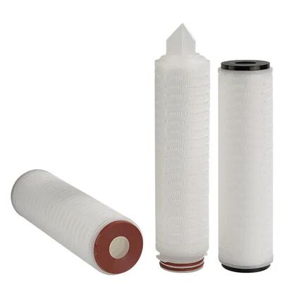 PTFE Membrane Filter Cartridge dengan 0.01um Solid Particles Interception dan Efisiensi 99,99% untuk Filtrasi Gas Aliran Tinggi