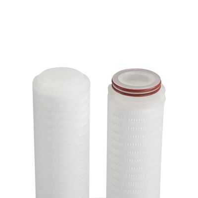 PTFE Membrane Filter Cartridge dengan 0.01um Solid Particles Interception dan Efisiensi 99,99% untuk Filtrasi Gas Aliran Tinggi