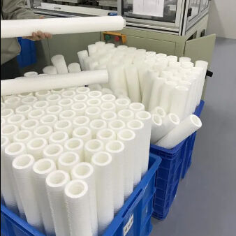 20'' Nominal Rating Polypropylene Filter Cartridge untuk Filtrasi Makanan dan Minuman dengan Konstruksi Bahan PP