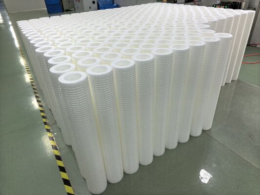 Bahan PP yang dibuat 60 Inch High Flow Filter Cartridge untuk Filtrasi Air Laut