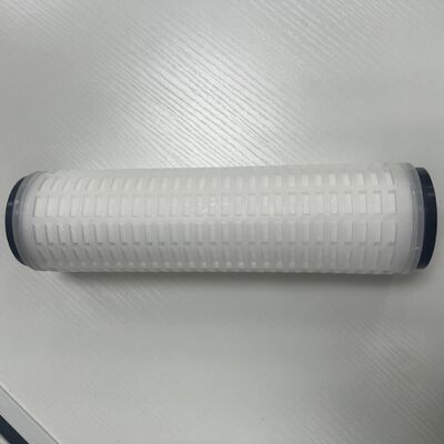10Inch Polypropylene Pleated Filter Cartridge untuk Filtrasi Air dan Minuman Aliran Tinggi