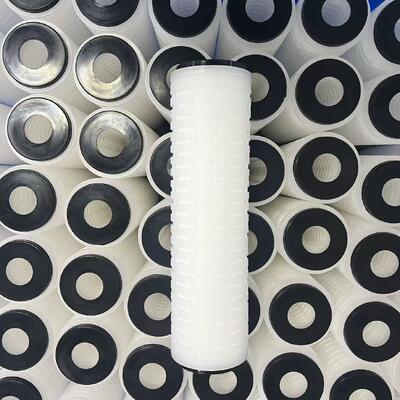 10Inch Polypropylene Pleated Filter Cartridge untuk Filtrasi Air dan Minuman Aliran Tinggi