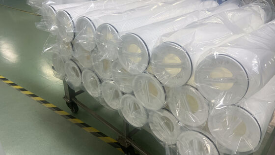 40 inci High Flow Filter Cartridge dengan 110M3/H Flow Rate dan PP Filter Media untuk Pengolahan Air