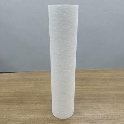 20 inci Melt Blown Filter Cartridge dengan Kepadatan Pori Bertingkat dan Sertifikasi ISO9001 untuk Pemurnian Air