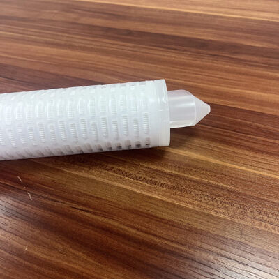 30 inci PP Pleated High Flow Filter Cartridge dengan Media Polipropilena 0.45um untuk Filtrasi Air