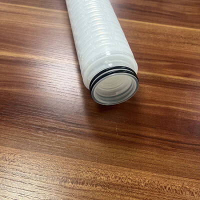 30 inci PP Pleated High Flow Filter Cartridge dengan Media Polipropilena 0.45um untuk Filtrasi Air