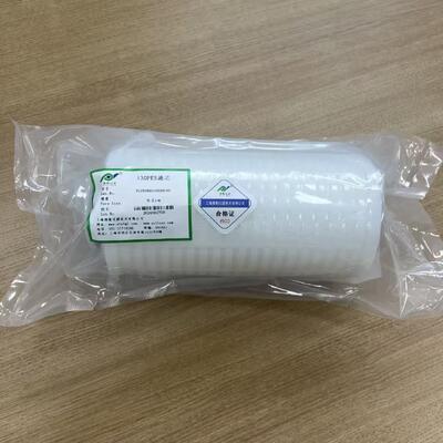 Kartrid Filter Pleated dengan Diameter Luar 130mm dengan Aliran Tinggi 200L/menit dan Area Filtrasi 2m2