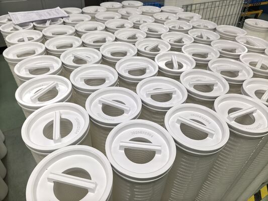 Bahan PP yang dibuat 60 Inch High Flow Filter Cartridge untuk Filtrasi Air Laut