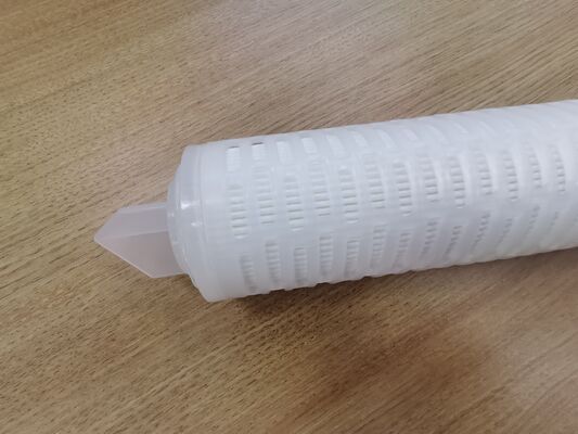 Customized PTFE Pleated Filter Cartridge with PTFE Membrane for High Flow Rate Chemical and High-Purity Liquid Filtration