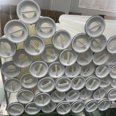 Kartrid Filter Lipit PP Aliran Besar Industri dengan Kisaran Mikron 1um-100um untuk Pra-filtrasi RO