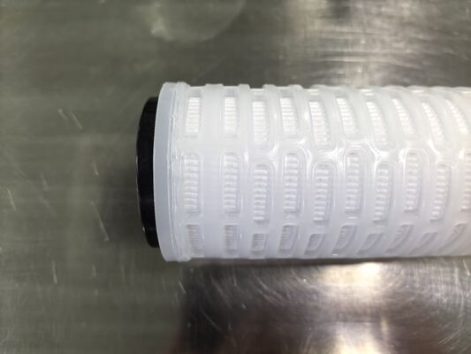 Koneksi terbuka berujung ganda PES Pleated Filter Cartridge dengan Membran PES untuk Filtrasi Cairan Keurasan Tinggi