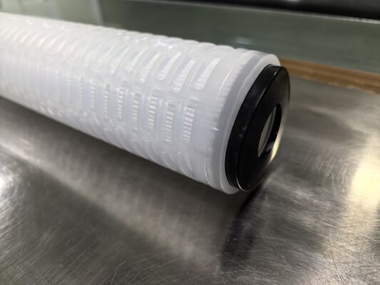 Koneksi terbuka berujung ganda PES Pleated Filter Cartridge dengan Membran PES untuk Filtrasi Cairan Keurasan Tinggi
