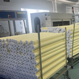 Kartrid Filter Penghilang Minyak Penggabungan Serat Kaca dengan Tutup Pencari Lokasi Bintang Ujung Terbuka Tunggal & Cincin-O Ganda untuk Air Limbah Industri