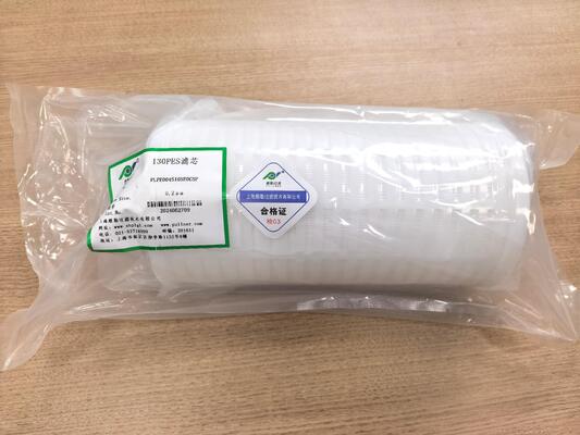 Kartrid Filter Aliran Tinggi Seri 130 dengan Luas Filtrasi 2,2 m2 dan Kapasitas Aliran 200 L/min untuk Filtrasi Proses Basah