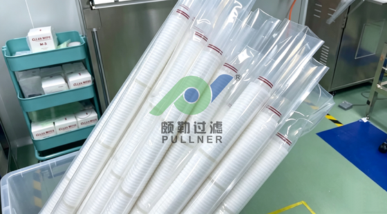 40 inci High Flow PES Membrane Filter Cartridge untuk Filtrasi Mikroelektronika